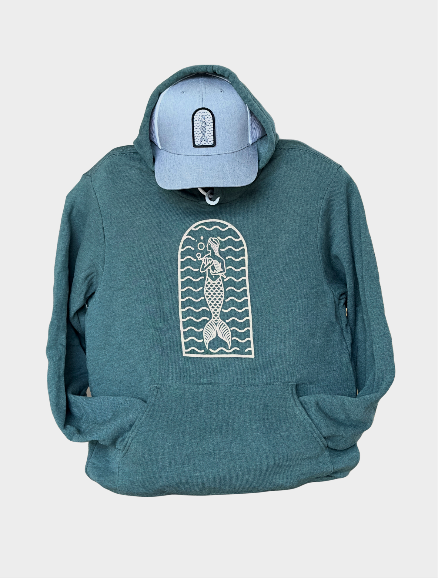 Mermaid Arch Hoodie - Forest