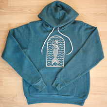 Load image into Gallery viewer, SeaWeed hoodie front view mermaid logo